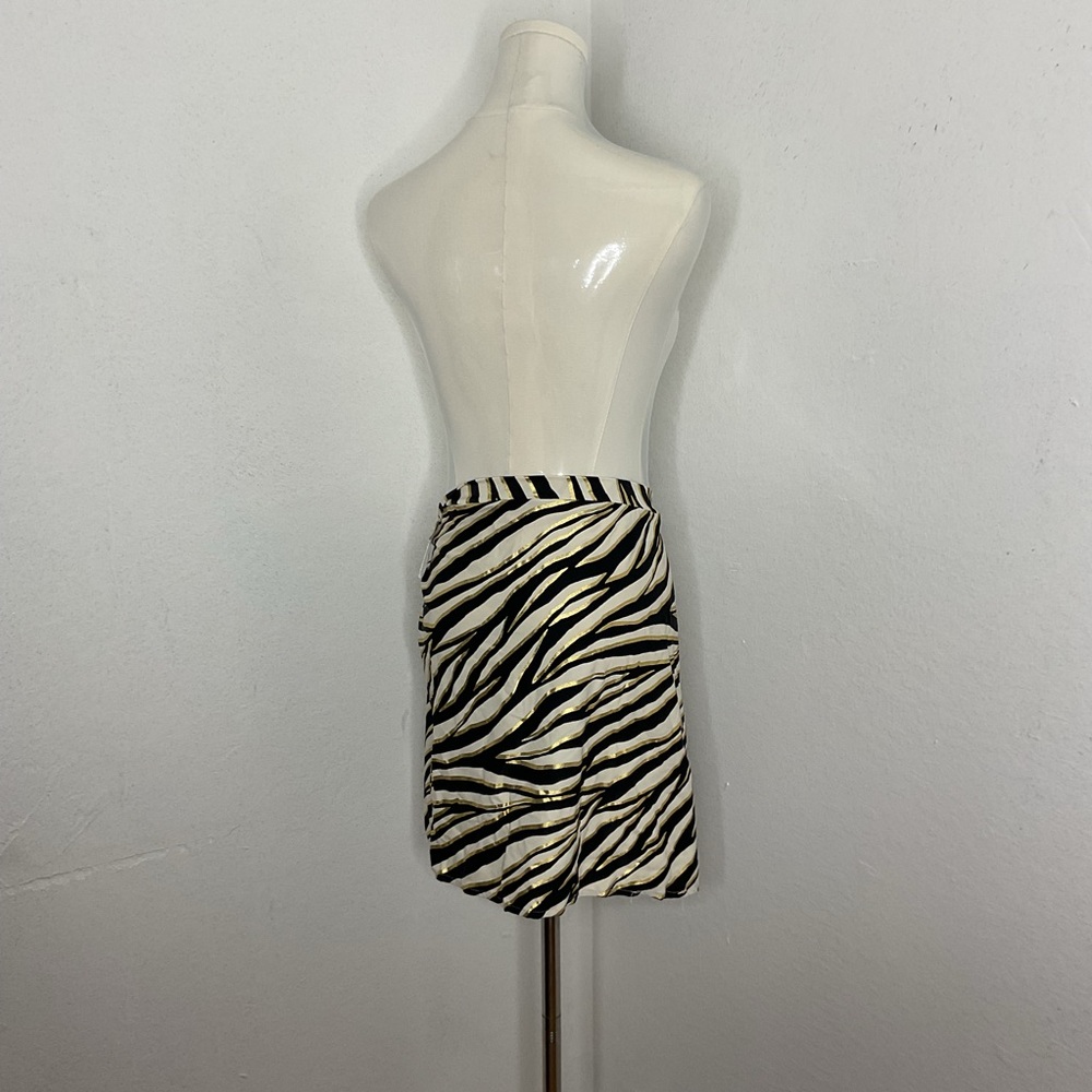 Michael Kors Zebra Print Swim Skirt Cover Up Tie Waist Size M/L Beach Resortwear - Picture 4 of 11